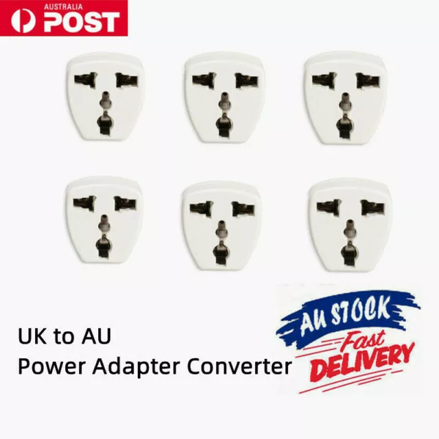 5PACK Portable UK to AU Power Adapter Converter Wall Plug Socket Travel