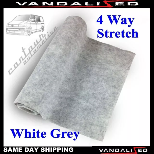 VAN CARPET 4 WAY STRETCH LINING CAMPER VW T5 T6 MOTOR HOME TRIM HOLD 9 Colours