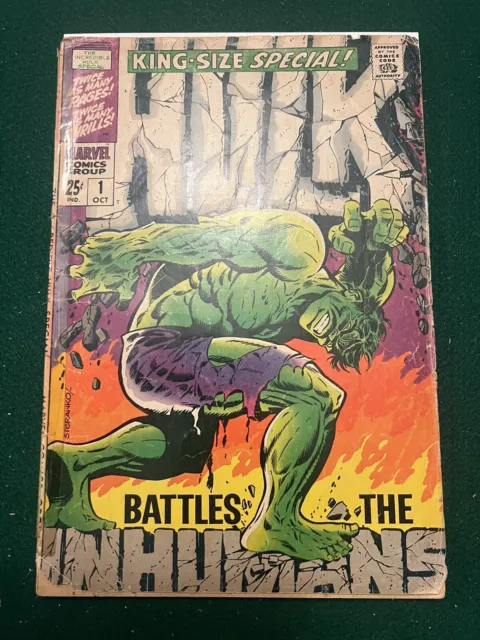 Incredible Hulk King-Size Special#1 1968 Iconic Jim Steranko Cover Lg