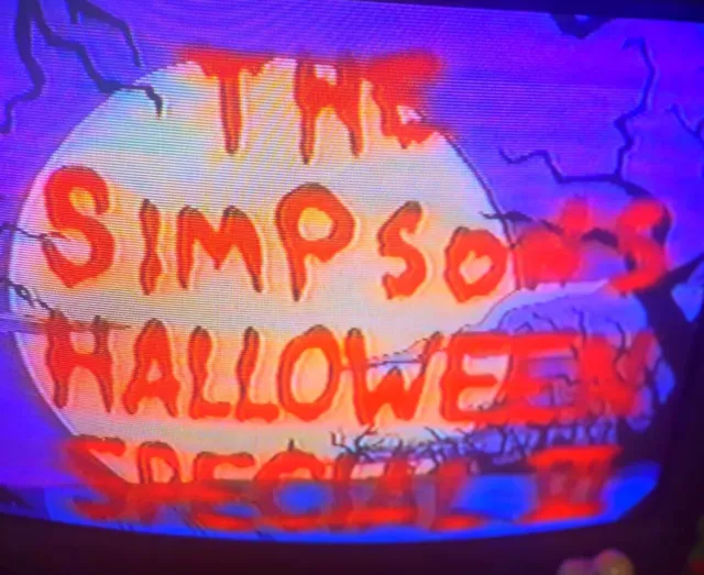 1995 VHS Blank Fox Halloween Bash Goosebumps Haunted Mask Simpsons