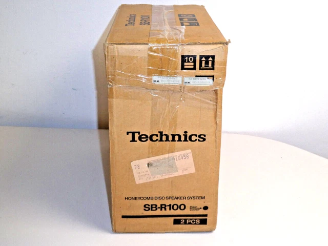 2X TECHNICS SB-R100 High-End Honeycomb Disc Speakers, Original ...