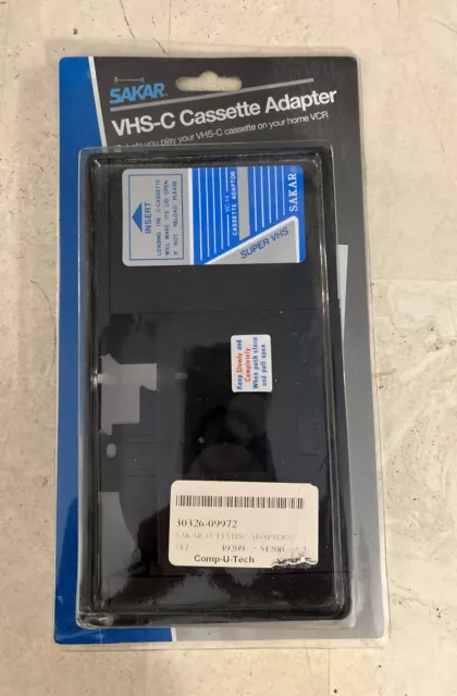 2 pack, Motorized VHS-C Cassette Adapter, Battery Operated, Open
