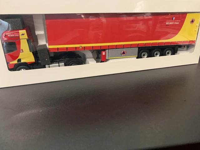 ELIGOR, RENAULT T460 4x2 porte engin 3 essieux SECURITE CIVILE, échelle 1/43,... EUR 170,89 - FR
