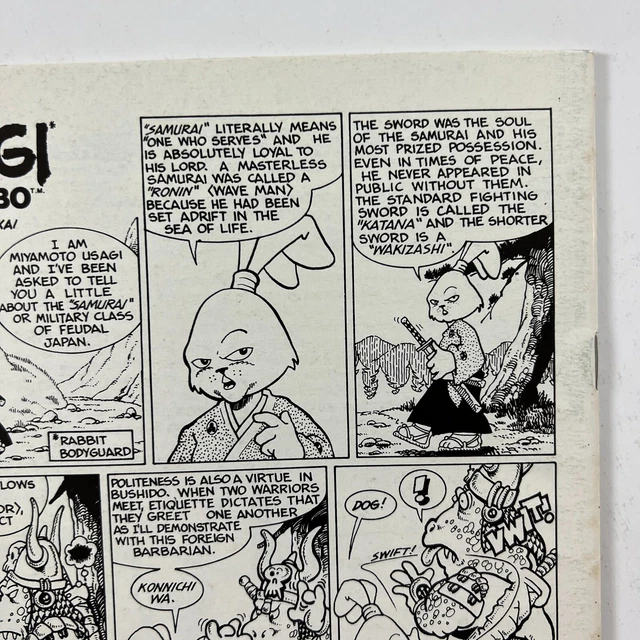 Zell Sworddancer 1 Early Usagi Yojimbo (1986, Thoughts & Images) 8