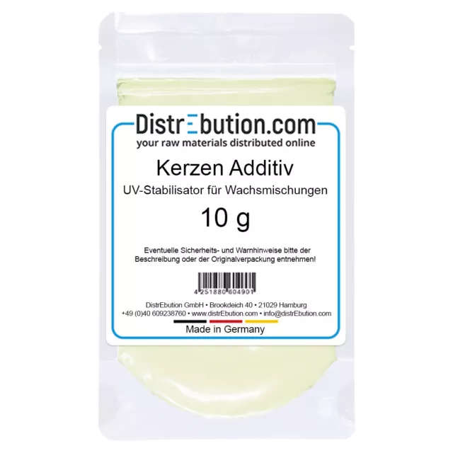10 g Velas Aditivo Estabilizador de Color Estabilizador UV para Mezclas de Cera