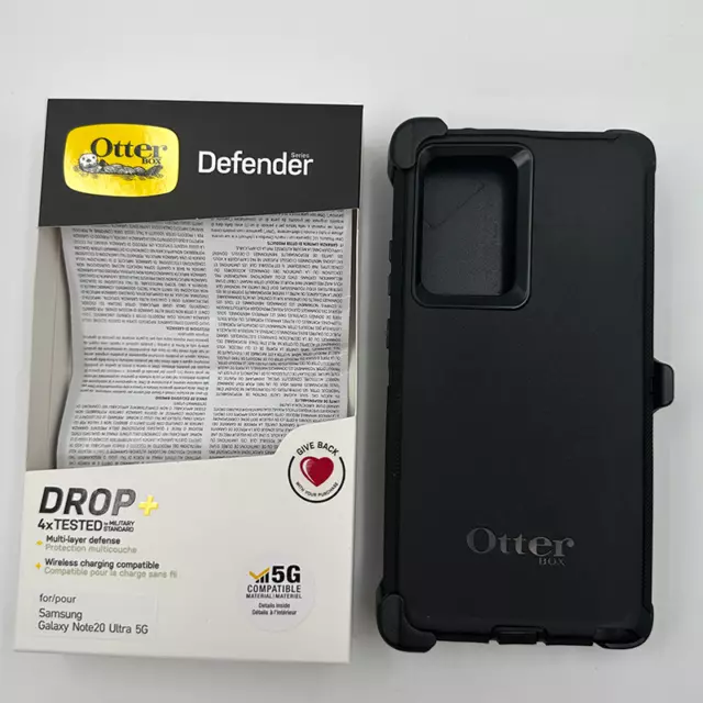 Defender Series for Samsung Galaxy Note20 Ultra 5G Heavy Duty Case - Only Black