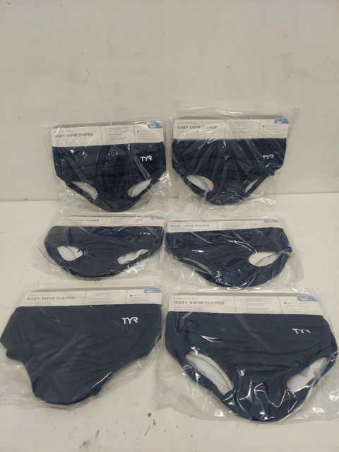 Pottery Barn Kids-- TYR Baby Swim Diapers SMALL 6pk Blue UPF 50+ New