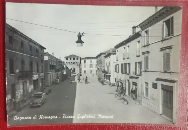 Ravenna Bagnara Di Romagna Piazza Gugliemo Marconi Animata Viagg 1953 Bl