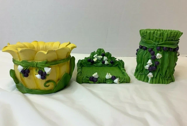 Disney Tinker bell Desk Set Fairy Flowers Notepad Holder Cup Pen Office
