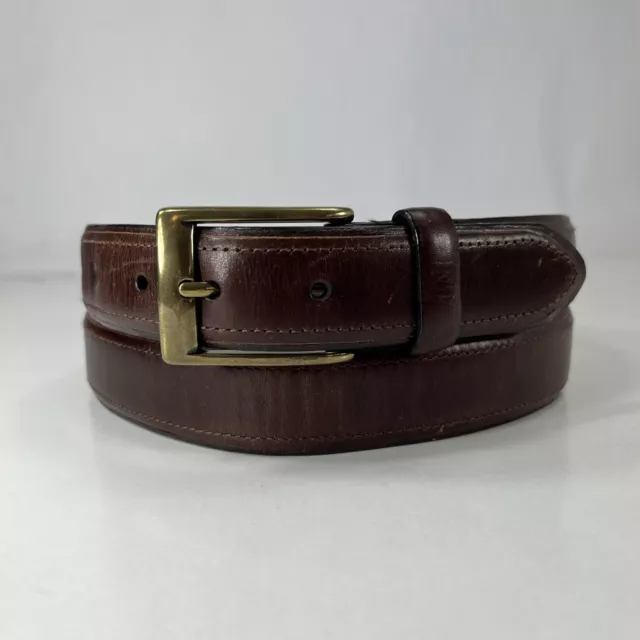 Dockers Brown Genuine Leather Dress Belt - Men's Size 40/100