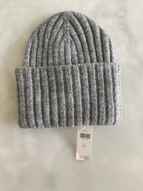 New! Anthropologie Maeve beanie gray hat