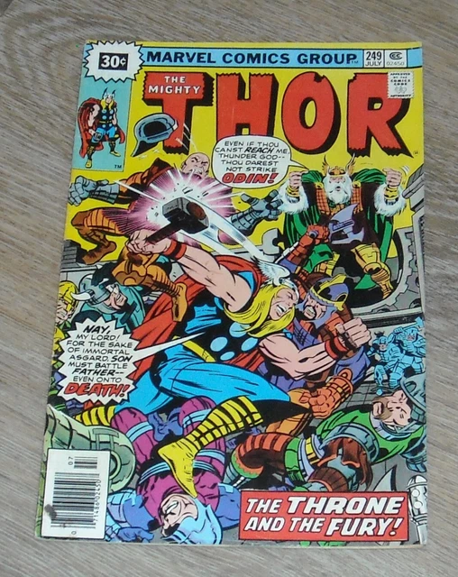 MIGHTY THOR #249 MARVEL COMICS July 1976 NEWSSTAND VARIANT 30 cent PRICE VARIANT