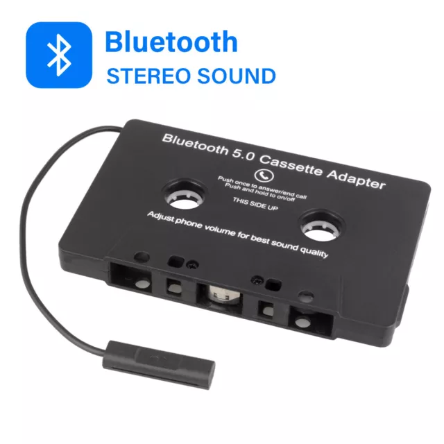 BLUETOOTH 5.0 CAR Audio Stereo Cassette Adapter CD Tape Hot New 8U9I S0U5  EUR 13,12 - PicClick FR