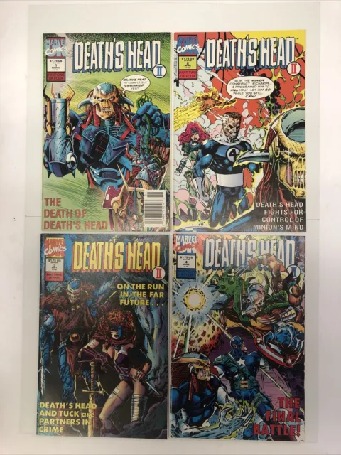 Death’s Head II (1992) #1 2 3 4 (VF/NM) Complete Set Liam Sharp art Marvel U.K.