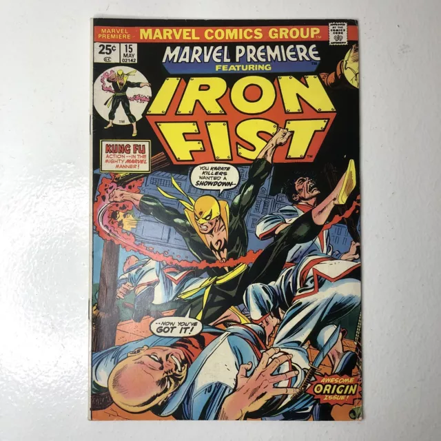 Marvel Premiere #15 (1974) 1st Appearance Iron Fist/ MVS Clipped out HUGE KEY 🔥