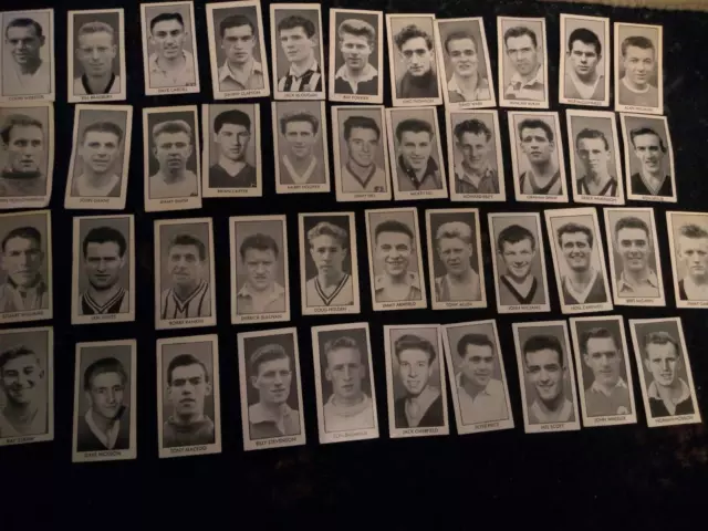 43 Football Stars of 1959 cards from Wizard the Story Paper for Boys