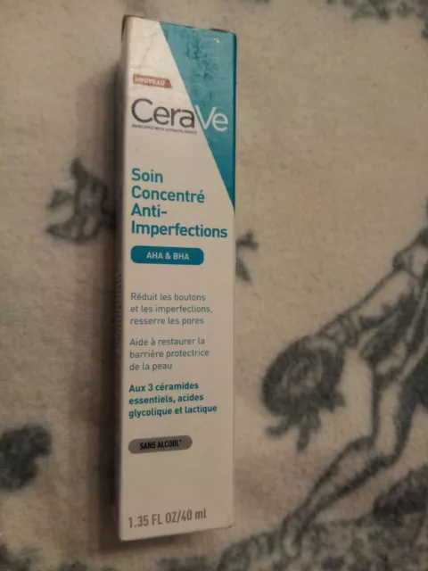 Cerave 40ml  Soin Concentré Anti-imperfections Aha Bha Reduction Imperfections