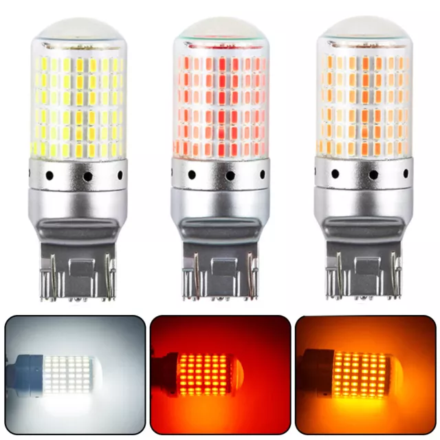 10 X LED Weiss Glühbirne Glühlampe Birne 12V Sockel T5 W2x4.6d EUR