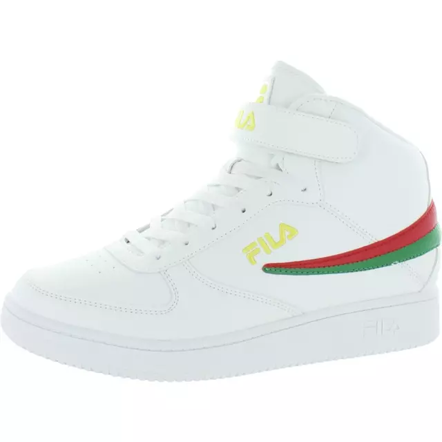 FILA MENS A-HIGH White Basketball Shoes Sneakers 8.5 Medium (D) BHFO ...