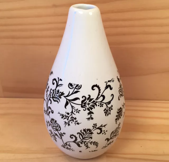 FLORAL SHADOWS "White" Beautiful Little Flower Vase Decorative Ceramic Ornament