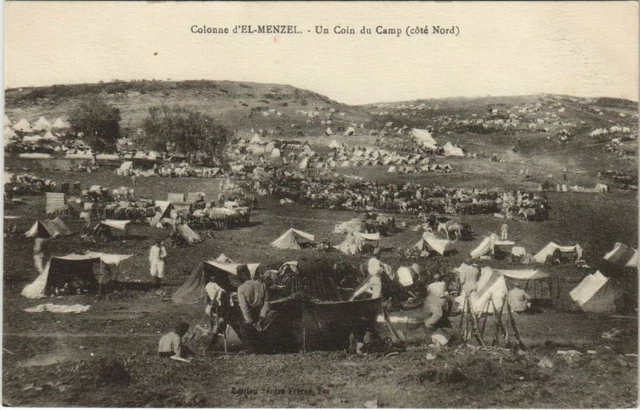CPA AK MAROC colonne d'EL-MENZEL Un Coin du Camp (10094)