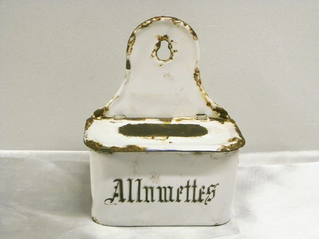 Boîte émaillée allumettes - Décoration