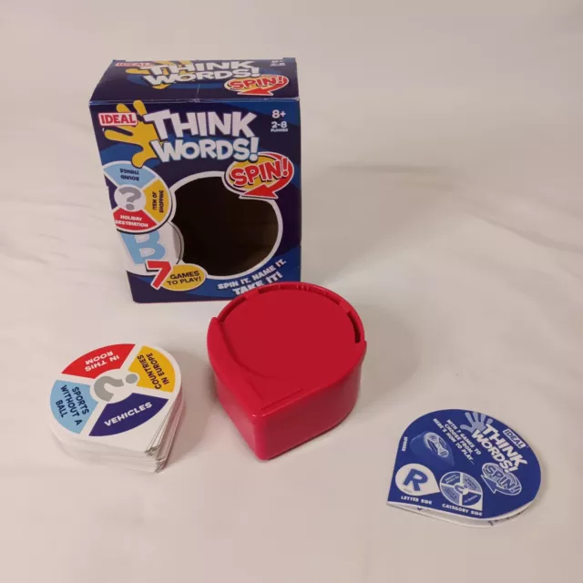 Think Words Spin travel sized game by Ideal 100% Complete