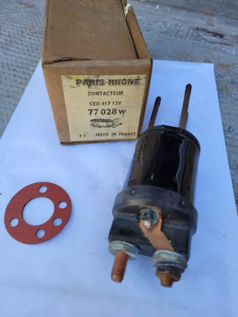 Contacteur Solenoide Paris Rhone 77028W Peugeot 104 Citroen Visa