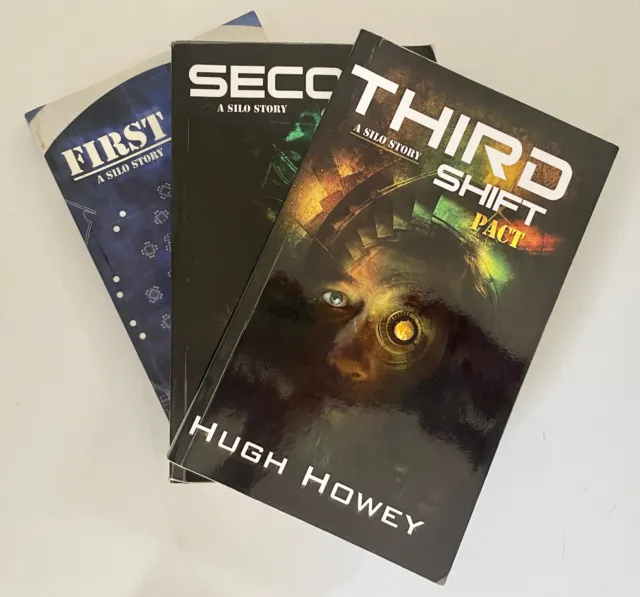 Lot of 3 Silo First Second Third Shift Trilogy Books Hugh Howey Complete Set  PB
