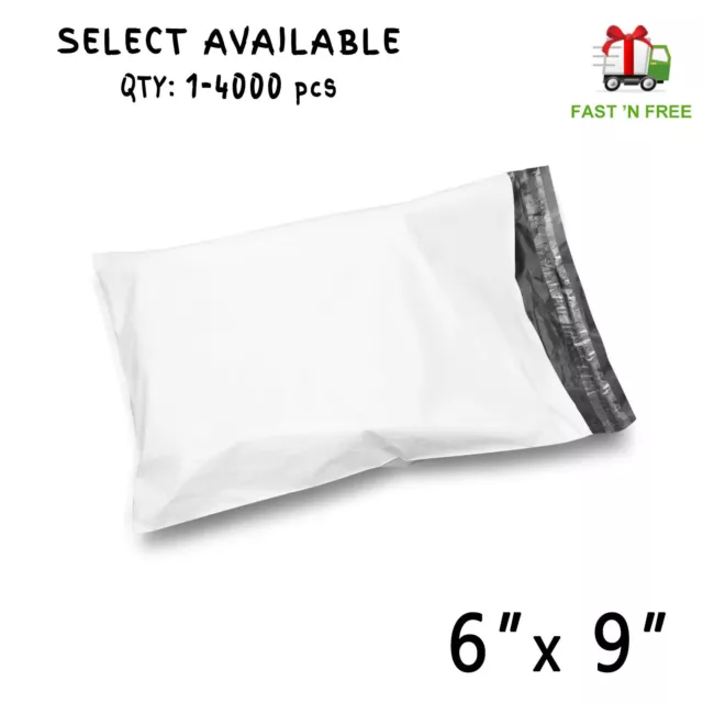 6"x9" Poly Mailers Shipping Envelopes Self Sealing Plastic Mailing Bags 1.7 Mil