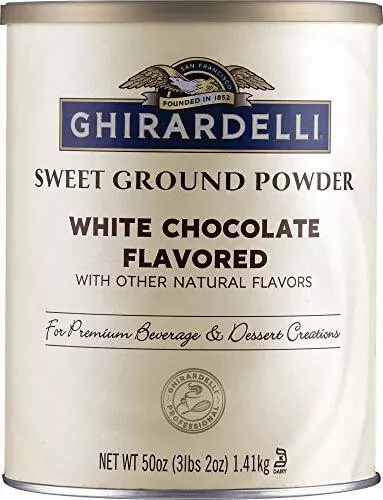 Ghirardelli Sweet Ground White Chocolate Flavor Powder 3.12 lbs.