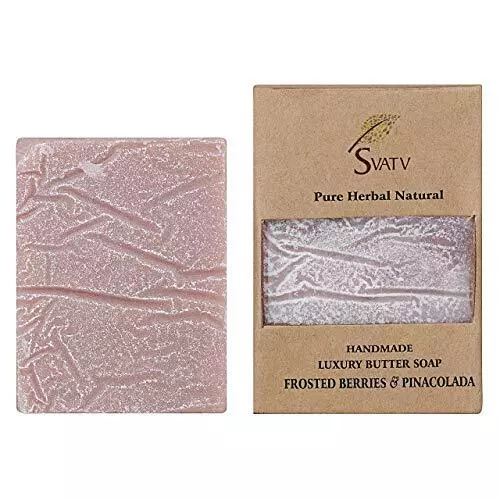 SVATV Handcrafted savon with natural soothing herbs of Frosted berries Pinaco... 3