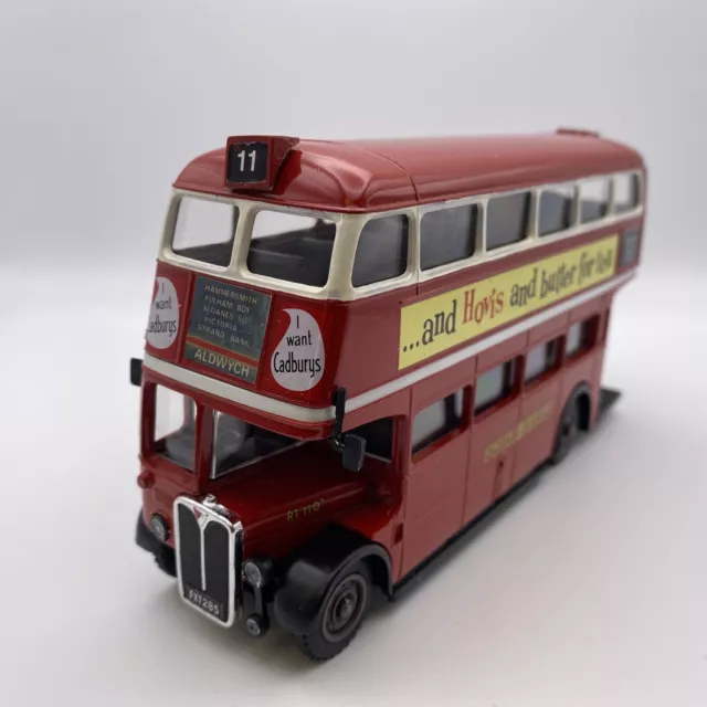 Solido 4402 AEC London Double Decker Bus - Route 11 (Roof Box) Aldwich - Boxed