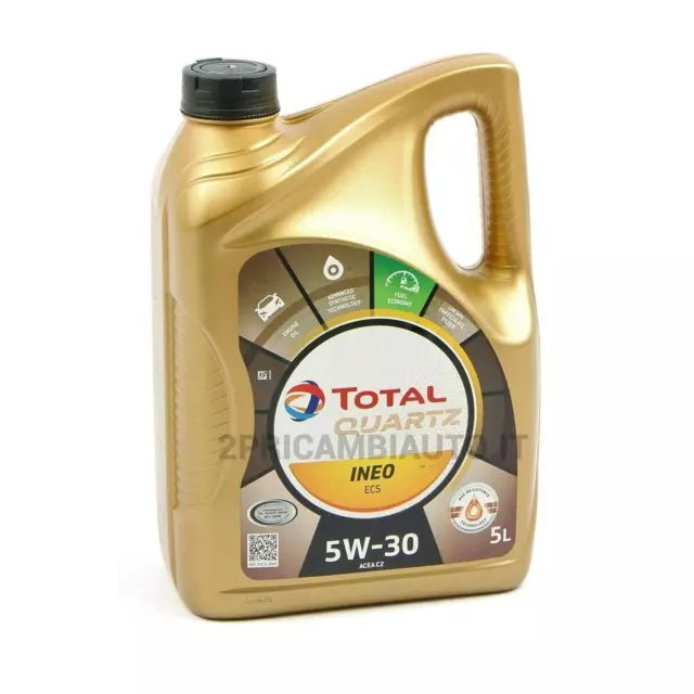 Total Quartz Ineo Ecs 5W30 5 Litri Olio Motore Sintetico Filtro Anti-Particolato