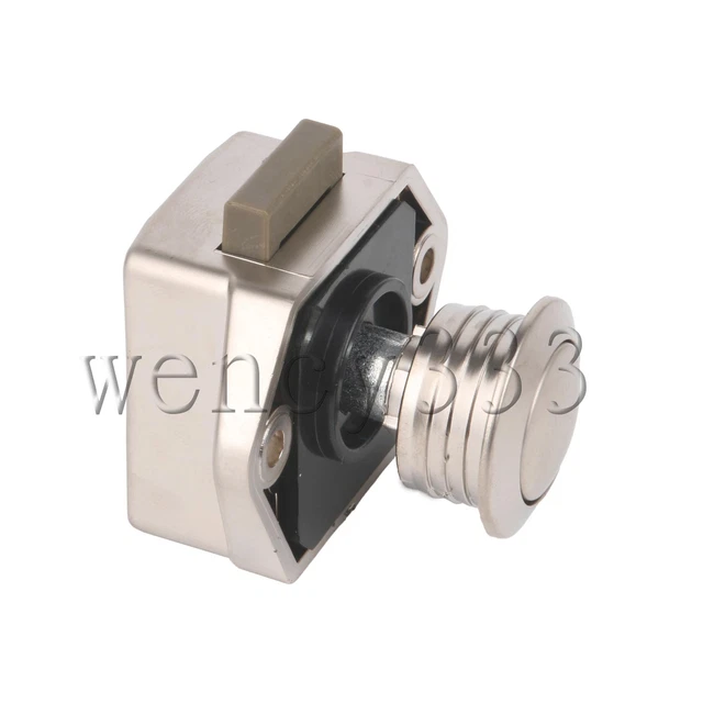 10 x Push Button Cabinet Latch for RV Caravan Boat Cupboard Door w/ Screw
