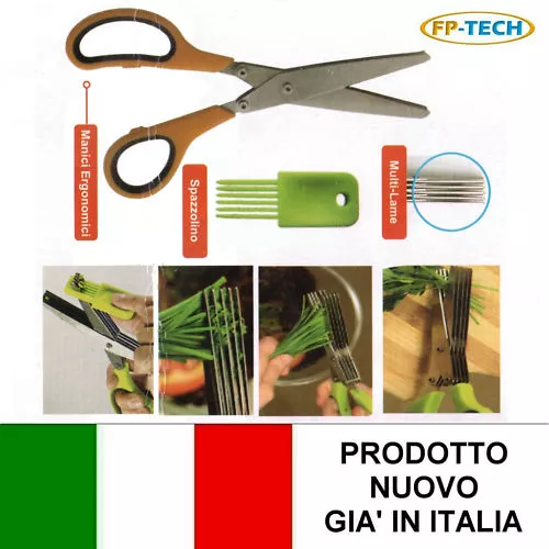 Forbici Da Cucina 5 Lame Multilama Per Alimenti Tritare Distruggi Documenti Casa