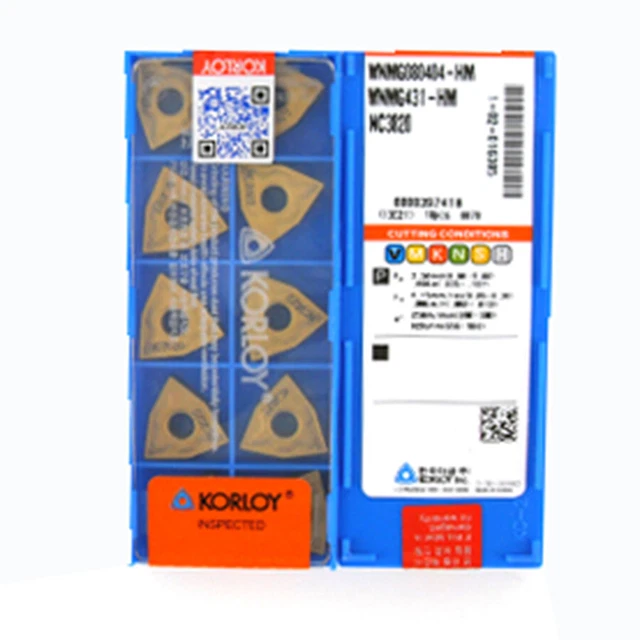 KORLOY WNMG080404-HM NC3020 Carbide Inserts CNC TOOL