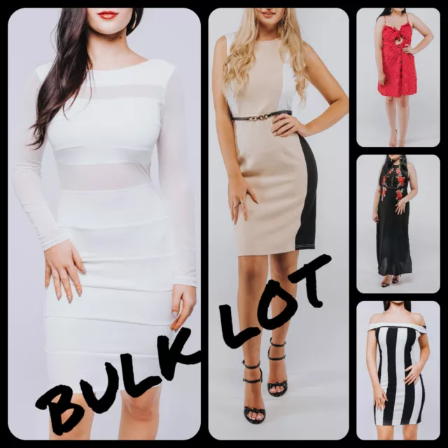 Bulk Lot Dresses BNWT  S M L XL, Miss Ivy White Mesh Red Black Maxi Mini Stripes