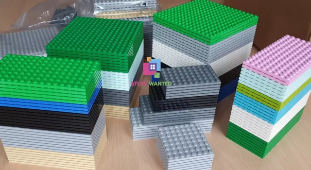 New Lego Parts. Base Plates 16x16, 8x16, 8x8, 6x12, 6x10, 6x8, 4x8, 2x16 etc.