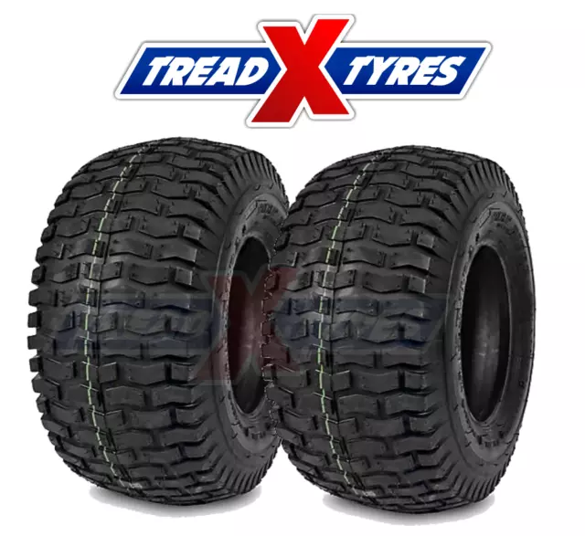 Two 16x6.50-8 Tyre turf & grass tyre for lawn mower & garden tractor 16x650-8