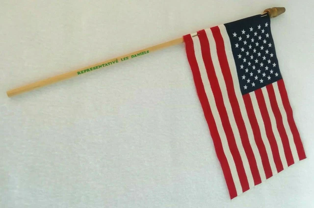 1990s USA FLAG ILLINOIS House of Representatives LEE DANIELS GOP Campaign 1999