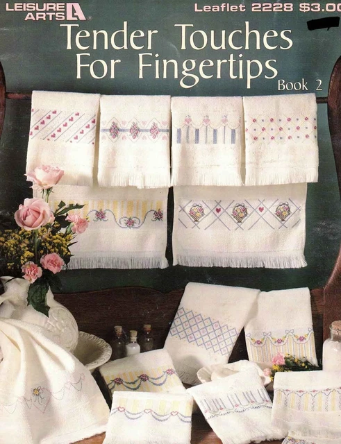 Leisure Arts Cross Stitch Leaflet Tender Touches for Fingertips Book 2 1992