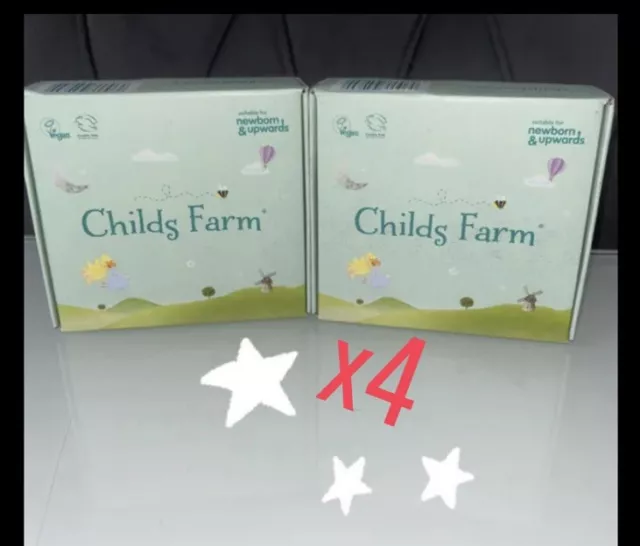 Childs Farm Bathtime Travel  4x 30ml Moisturiser Bedtime Bubbles Wash 🤍