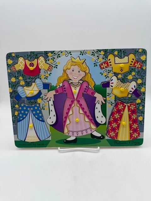 melissa and doug princess dress up puzzle Melissa & Doug Dress-Up Princess Peg Puzzle