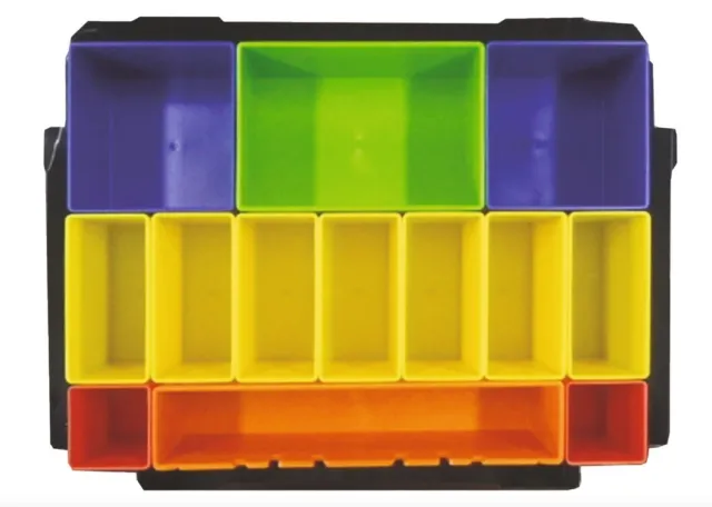Makita Boxeneinsatz mit farbigen Boxen Boxeinsatz P-83652 Einlage für MAKPAC