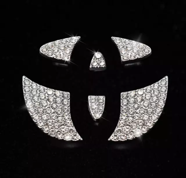 Bling Rhinestone Car Steering Wheel Diamond Logo Sticker Crystal Emblem Toyota