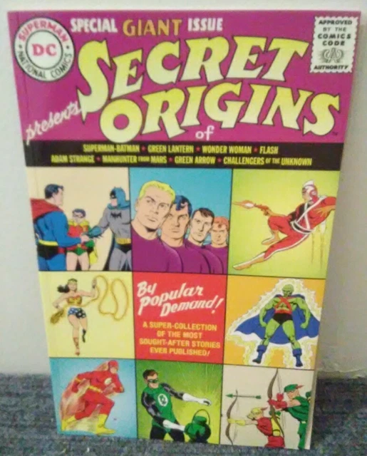 SPECIAL GIANT ISSUE Presents Secret Origins Of Superman - Batman Green ...