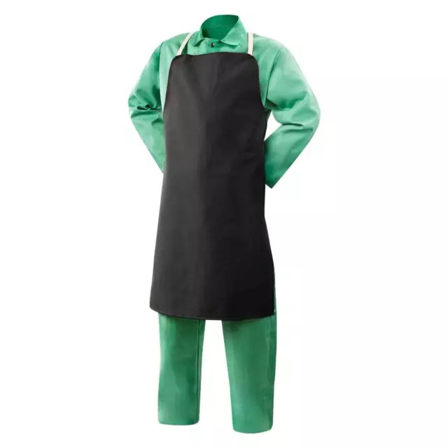 Steiner 10825 Flame Resistant Cotton Bib Apron 36" Black