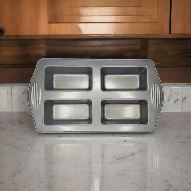 WILTON VINTAGE EXCELLE Elite Aluminum 4 Mini Loaf Baking Pan $13.99 ...