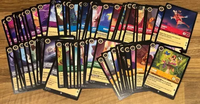 Disney Lorcana Tcg: The First Chapter: Complete Common Set - All 72 Cards!